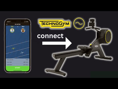 how to connect technogym skillrow to iphone // technogym skillrow iphone connection
