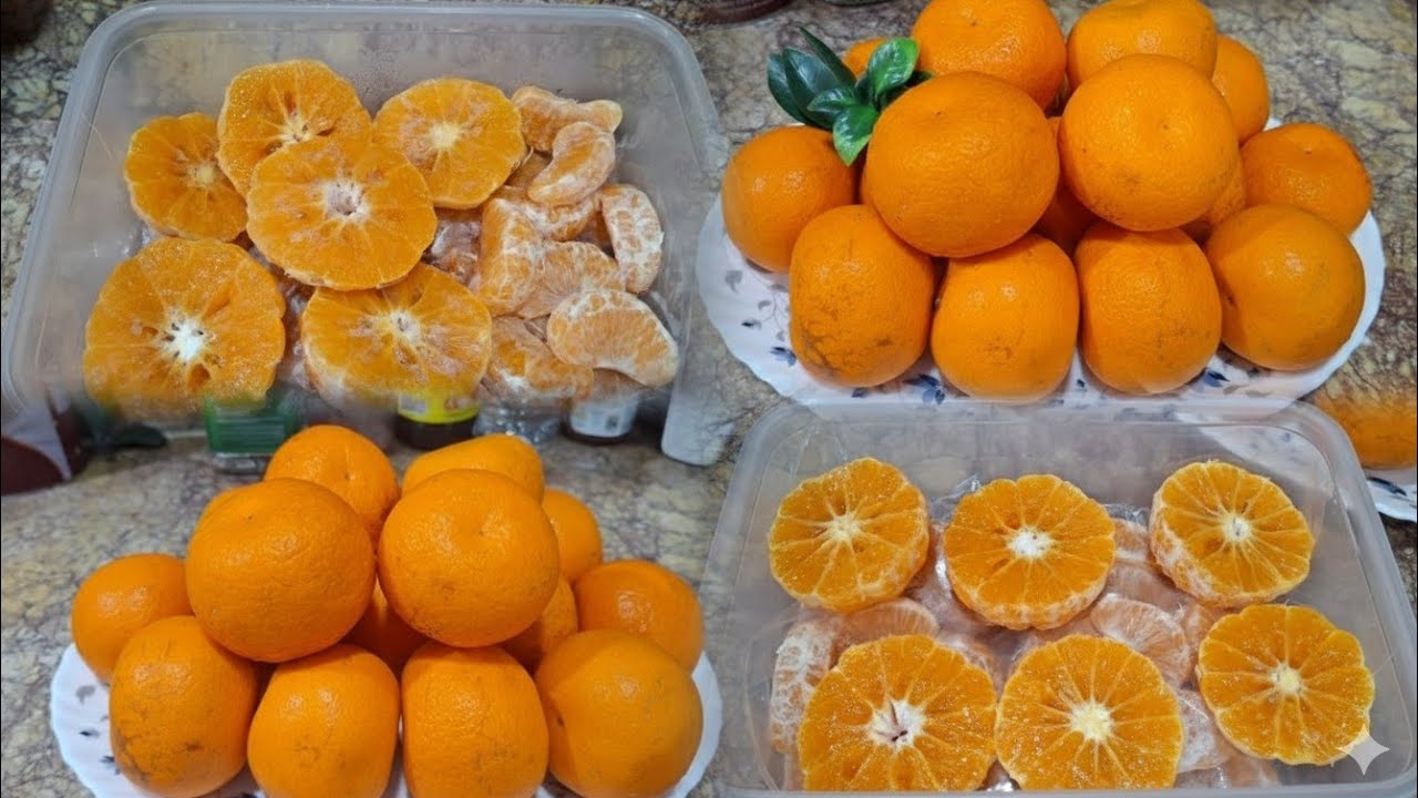 How to freeze or store oranges | Orange ko mehfooz kerne ka tarika | make and freeze/store recipe