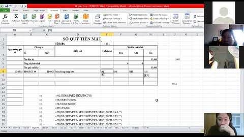 Hướng dẫn cách tạo Sổ quỹ tiền mặt tự động trên Excel