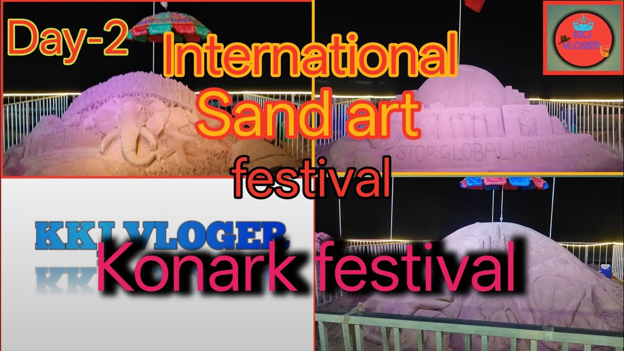 International sand art festival, Odisha. Konark festival 