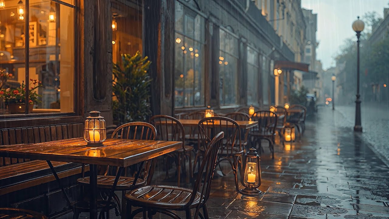 ☔ LIVE Rainy Jazz Piano Music – Relaxing Jazz for Sleep, Study & Calm | 24/7 Stream