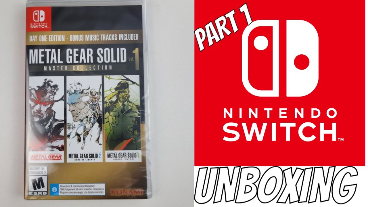 METAL GEAR SOLID MASTER COLLECTION VOL 1 NINTENDO SWITCH GAME UNBOXING PART  1 - YouTube