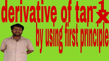 Derivative of tan^-1x(tan inverse x) by using first principle