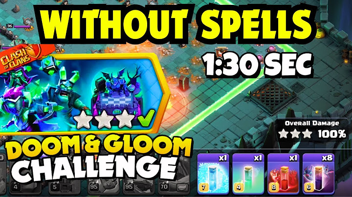 All Spells Swag | Easily 3 Star Doom and Gloom Challenge (Clash of Clans)