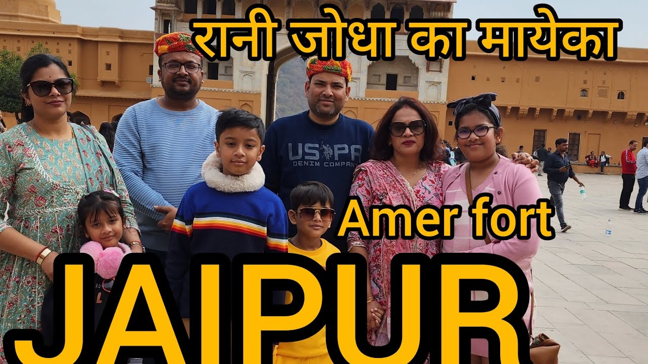 Jaipur amer fort visit..first time ki elephant ride.Jaipur pink city it's very beautiful- vlog