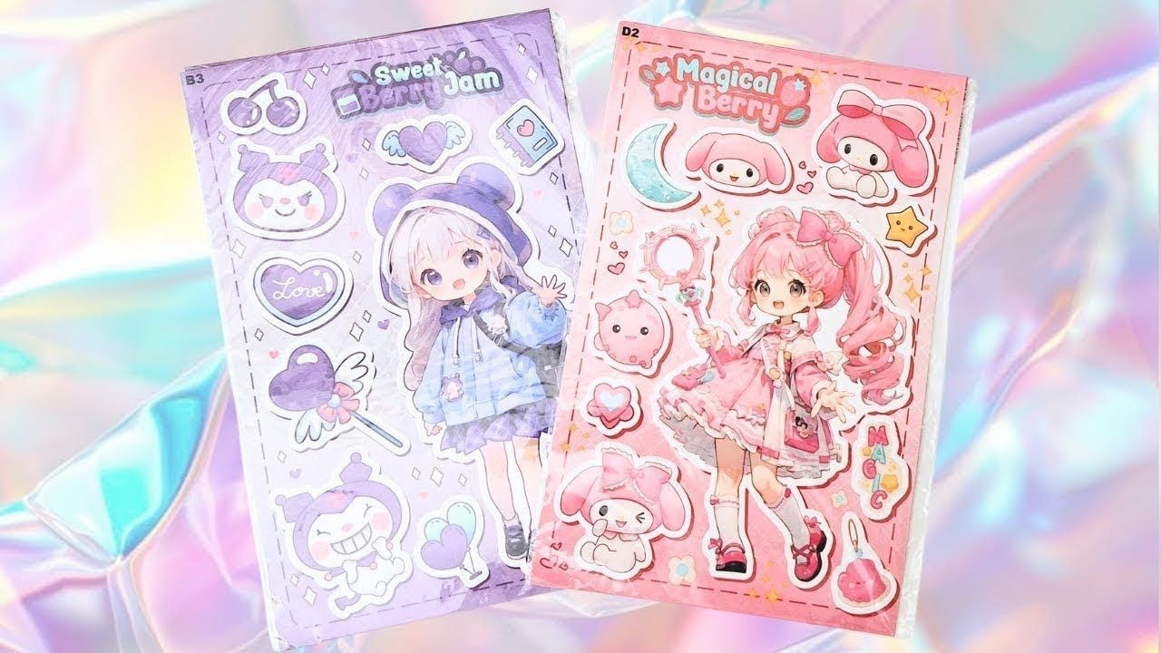 [ASMR] Satisfying Princess Sticker Book 