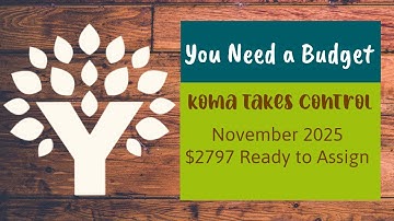 YNAB Budget With Me | November 2025 | $2797 Ready to Assign