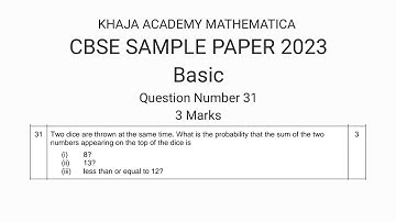 Two dice are thrown at the same time. What is the probability that the sum of the two numbers appear