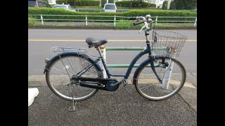 リサイクル自転車　26インチ　青