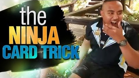 AWESOME MAGIC TRICK: The Ninja Card Trick!
