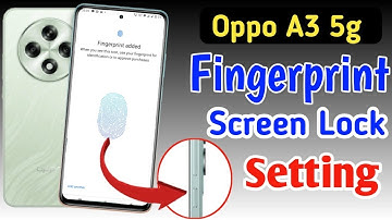 Oppo a3 5g fingerprint screen lock | fingerprint lock setting in Oppo a3 5g | oppo pattern lock