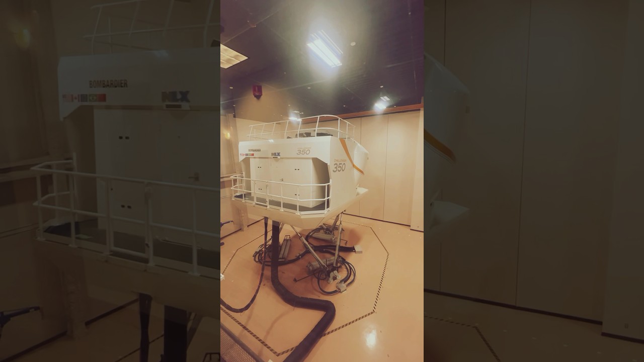 Bombardier 350 simulator || CAE Dallas || how pilots train || Global Vision 6000 || Challenger 604