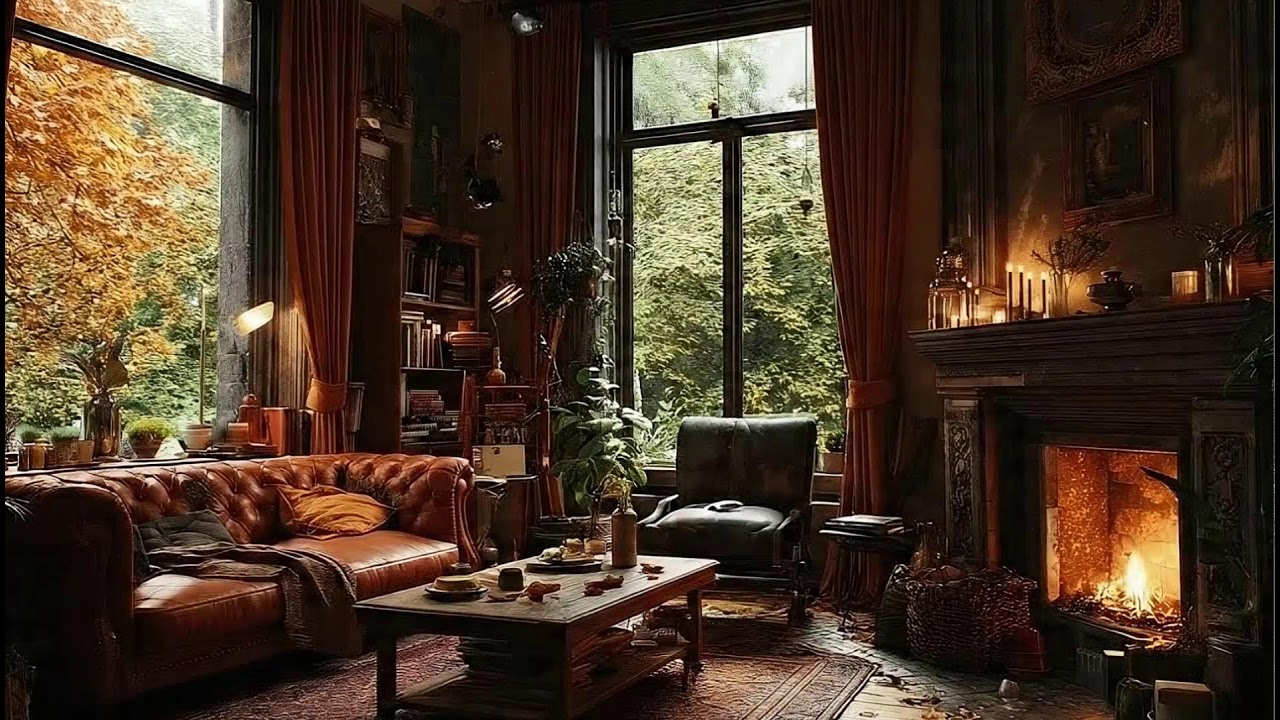 Cozy Jazz for Work, Focus & Relax | Calm Night City Ambience