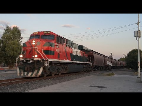¡Con Porras! Un Trenesote Para 1 Maquinita en GRANELERO de FXE N° 4646 ES44AC con 112 Carros Ags/©®
