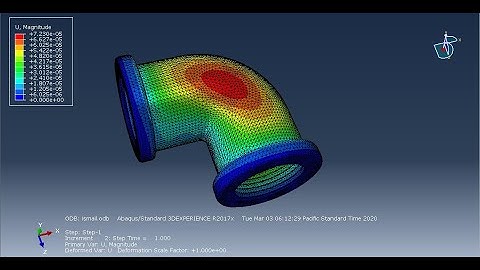 simulation of pipe elbow #abaqus