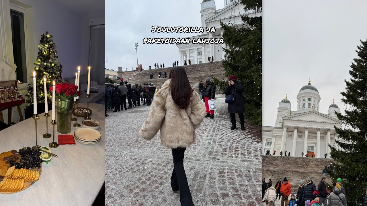 Tuomaan Markkinoilla ja paketoidaan lahjoja❤️🎁