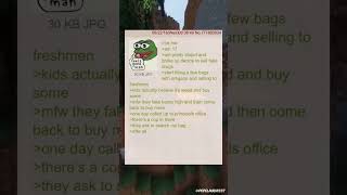anon sells drugs #greentext #4chan