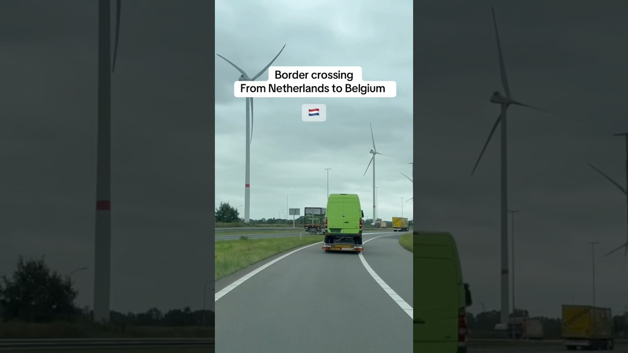 Border crossing from Netherlands to Belgium 