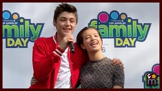 Asher Angel Serenades Peyton Elizabeth Lee with “Being Around You” from “Andi Mack” (Family Day LA)