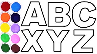 Como Dibujar Y Colorear El Abecedario Dibujos Faciles Para Niños Funkeep Art