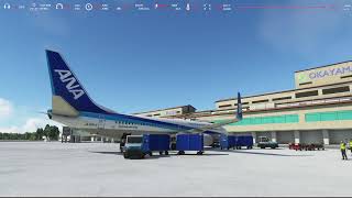 MSFS ANA659 HND→OKJ 羽田→岡山 A Pilot's Life