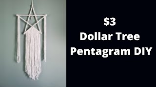 $3 Easy Pentagram Wall Hanging from Dollar Tree Products