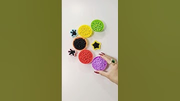 💜Reverse Video ♡ Colorful Sorting Beads ♡ ASMR #asmr #satisfying #reverse