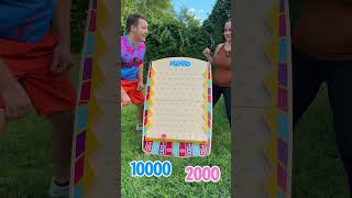 Giant plinko couple board game challenge #plinko #boardgames #games #couple #challenge #Shorts