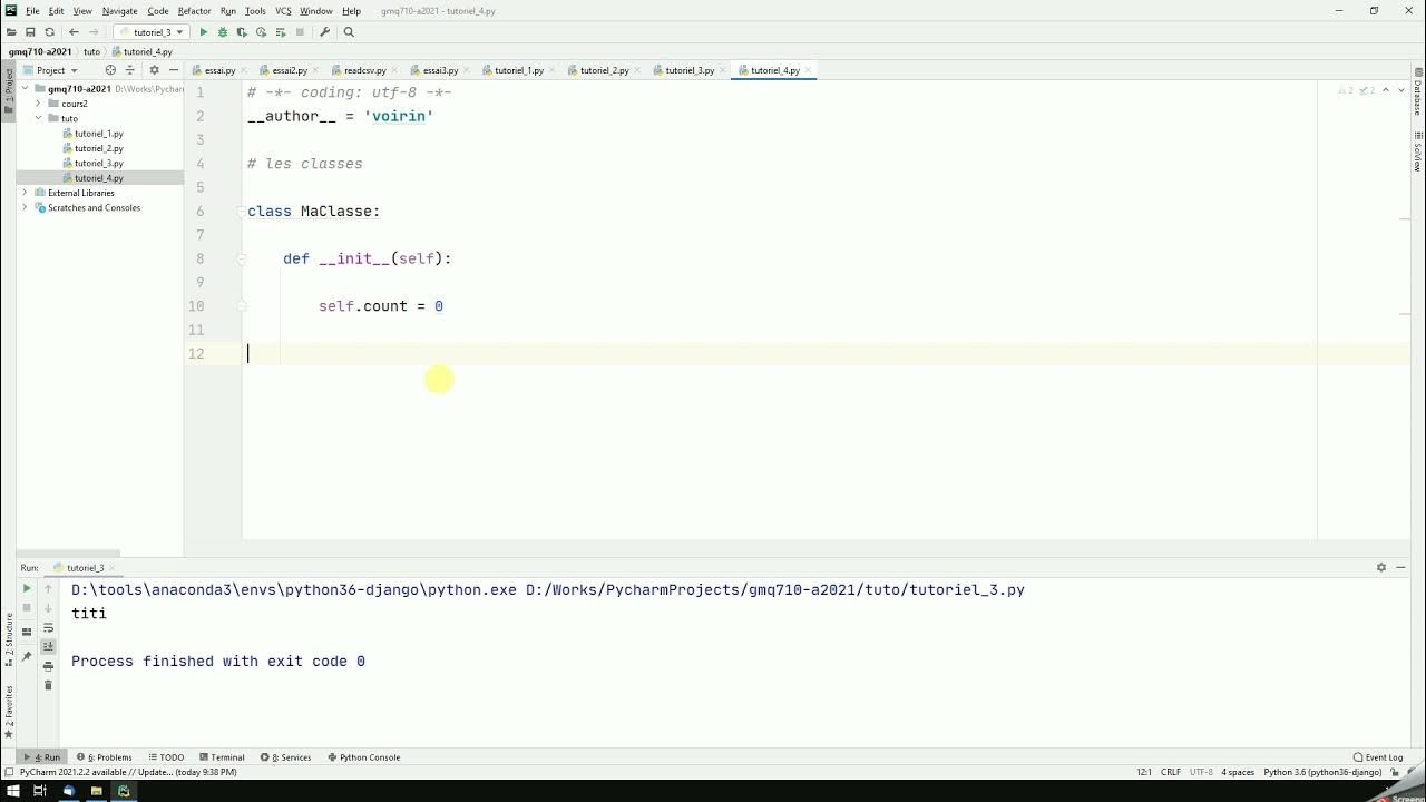 Explication des classes en Python 3 - YouTube