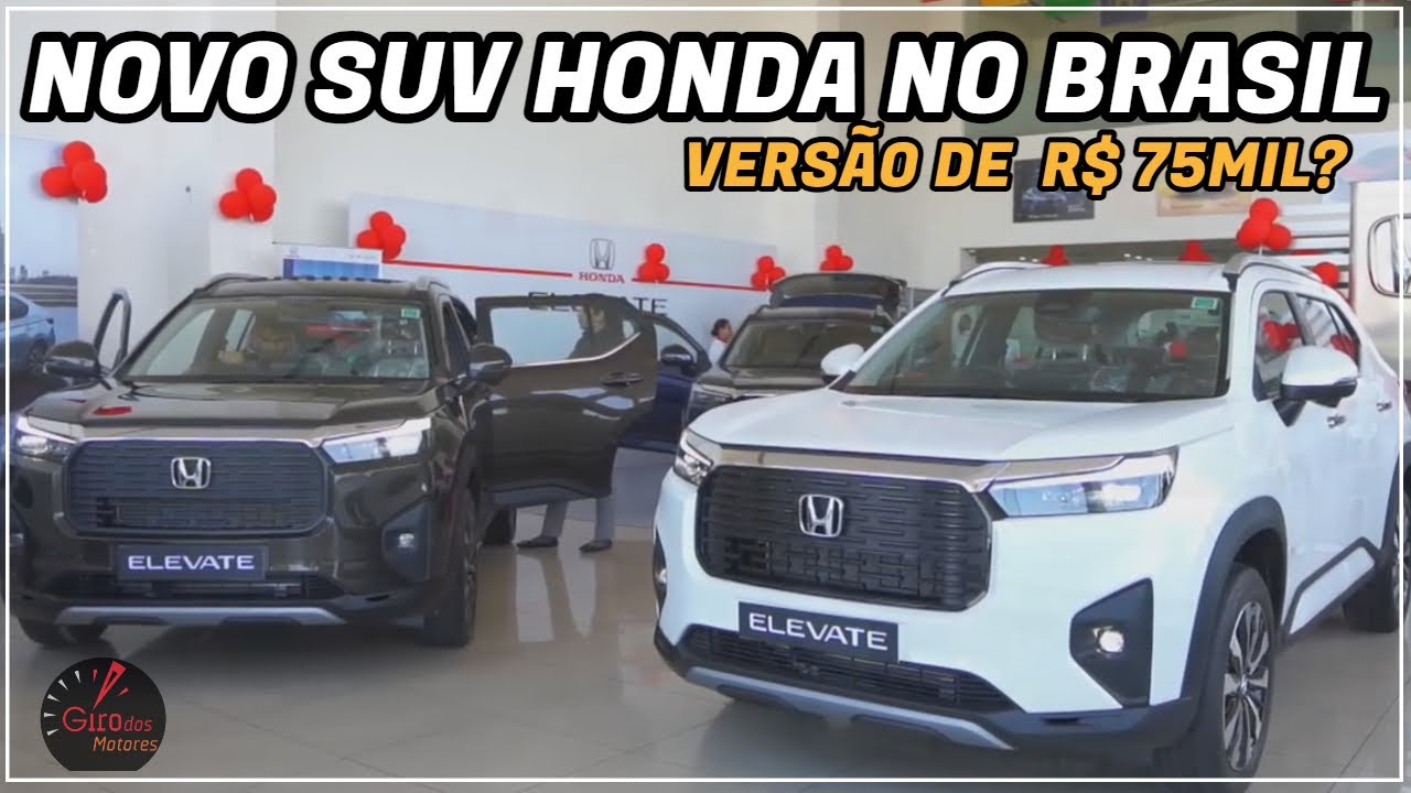 NOVO HONDA ELEVATE 2024 NO BRASIL NOVO LIDER DOS SUVS COMPACTO