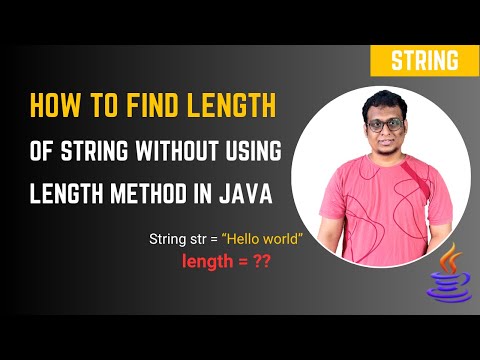 Java Program to Find Length of String Without Using length() Function | String Length Logic in Java