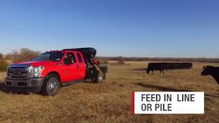 Feed In A Line Or Pile With A Beefcake Cattle Feeder| DewEze | Powered By Harper Industries