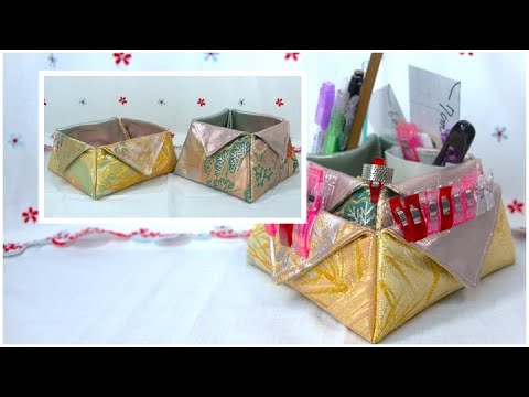 帯リメイク小物入れ KIMONO DIY 帯リメイク 小物入れ - YouTube