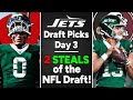 Jets draft braelon allen  jordan travis day 3 draft picks  reactions
