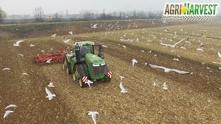 John Deere 9620RX + Vaderstad Carrier XL 825 | First in Italy | 4K