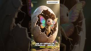 The Brave Caterpillar 🐛 | Kids Bedtime Story 🌙📖 | Gentle Moral Tale #Shorts
