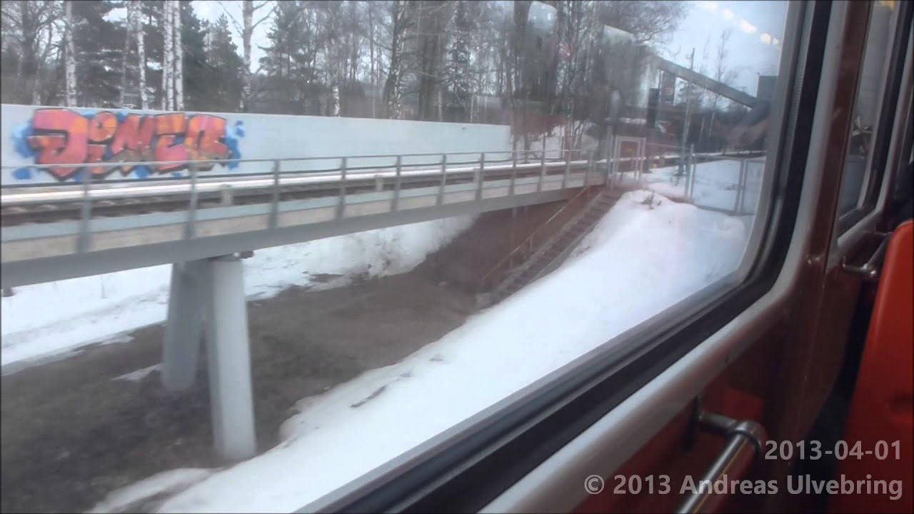 Helsinki Metro Modded M100 Train ride all the way Ruoholahti - Mellunmäki