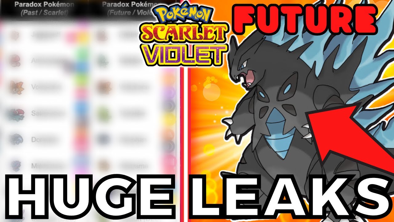 HUGE PARADOX FORM UPDATE! NEW LEAKS for Pokemon Scarlet and Violet! 