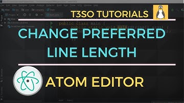 How to Change Preferred Line length in Atom Editor