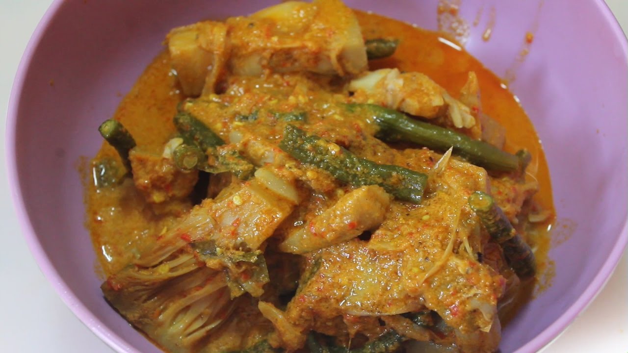 Resep Gulai Nangka Tetelan Daging Sapi - YouTube