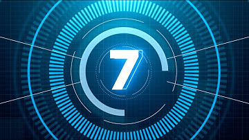 Digital Futuristic 10 seconds Countdown 4K Stock Footage