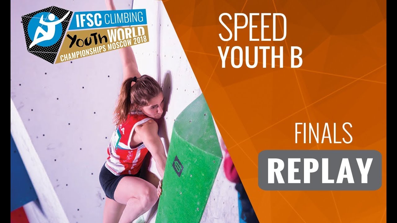 IFSC Youth World Championships Moscow 2018 - Speed - Finals - Youth B climbing colombia