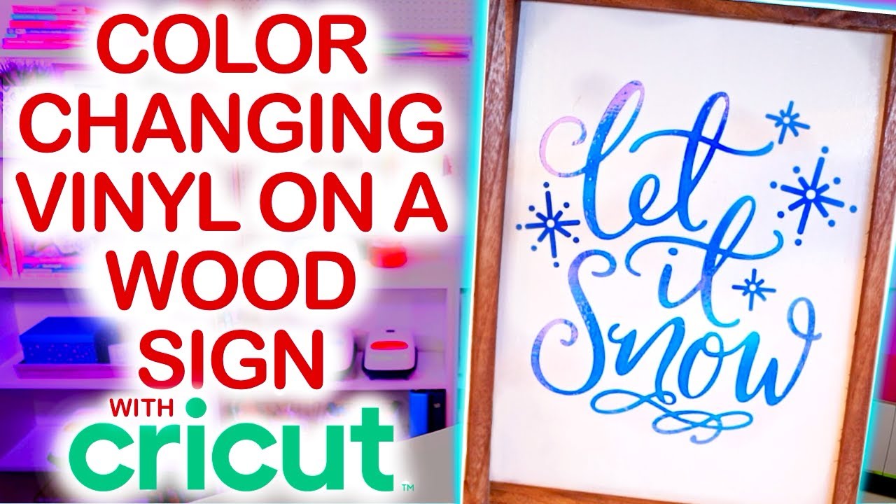 HOW TO USE COLOR CHANGING VINYL + HOW TO GET YOUR VINYL TO STICK TO WOOD