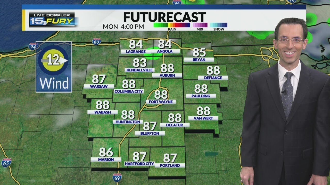 More rain chances tomorrow - YouTube