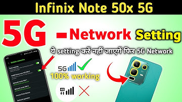 infinix note 50x network setting, infinix note 50x me 5g network kaise laye, infinix note 50x 5g