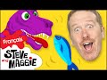 Le safari des dinosaures de Steve et Maggie Français pour les enfants