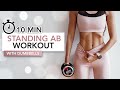 10 MIN STANDING ABS WORKOUT (+ Weights) | Ayakta Karın Antrenmanı | Eylem Abaci