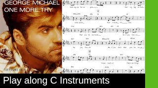 One More Try (George Michael, 1987), C-Instrument Play along