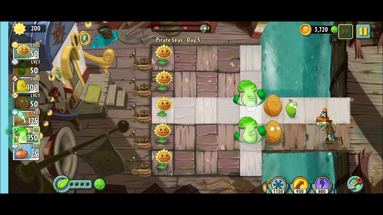 Plants vs Zombie Offline level 2 YouTube