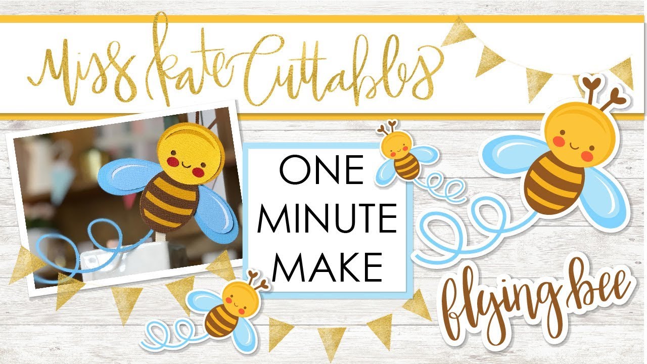 Download One Minute Make Flying Bee Layered Svg How To Tutorial Cricut Explore Maker Silhouette Cameo Youtube